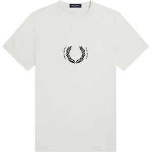 Fred Perry, Heren, Tops, Wit, Maat: XL Katoen,