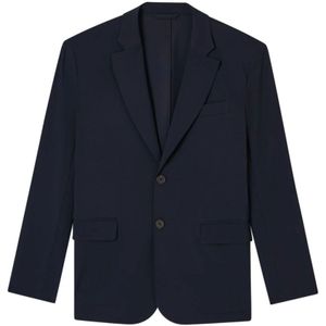 Emporio Armani, Heren, Jassen, Blauw, Maat: XL