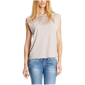 Pepe Jeans, Dames, Tops, Beige, Maat: XS Katoen,