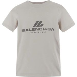 Balenciaga, Dames, Tops, Wit, Maat: S Katoen,