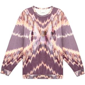 Isabel Marant, Heren, Sweatshirts & Hoodies, Paars, Maat: S Katoen,