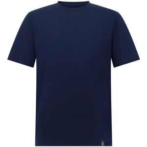Boggi Milano - Shirt - Marine - Katoen - Normale Pasvorm - Kwartmouw