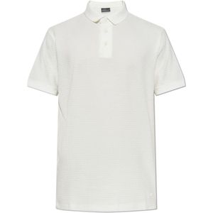 Emporio Armani, Heren, Tops, Beige, Maat: M Katoen,