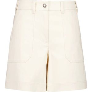 Moncler, Dames, Korte broeken, Beige, Maat: M Katoen,