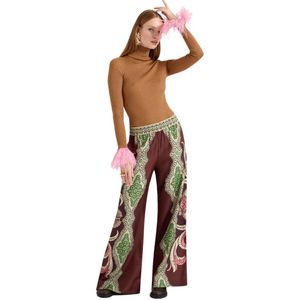 La DoubleJ, Dames, Broeken, Veelkleurig, Maat: M Zijde,