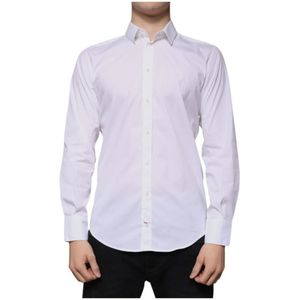 Dolce & Gabbana, Heren, Overhemden, Wit, Maat: M Katoen,