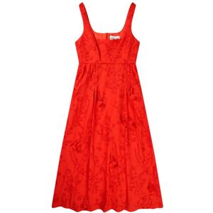 Munthe, Dames, Jurken, Rood, Maat: S Katoen,