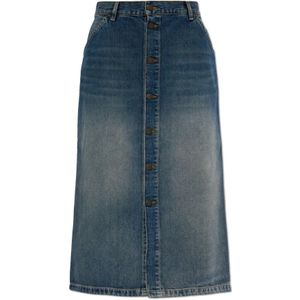 Carhartt Wip, Dames, Rokken, Blauw, Maat: S Denim,