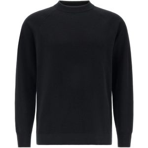 Boggi Milano - B Tech Crew Neck Trui - Zwart - Wol - Heren