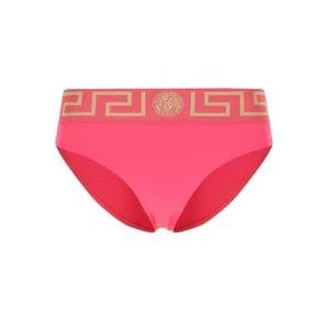 Versace Fuchsia stretch nylon korte zwemkleding , Pink , Dames , Maat: S