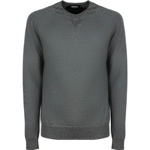 Dsquared2, Heren, Truien, Grijs, Maat: S Wol,
