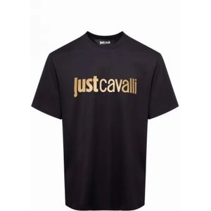 Just Cavalli, Heren, Tops, Zwart, Maat: M