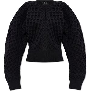 Jacquemus, Dames, Truien, Zwart, Maat: S Polyamide,