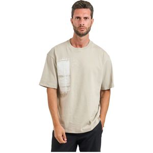 Hugo, Heren, Tops, Beige, Maat: M Katoen,