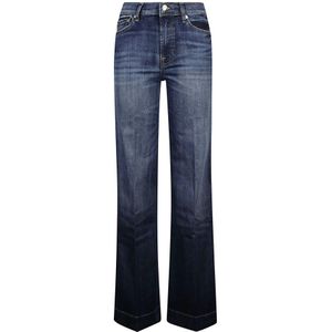 7 For All Mankind, Dames, Jeans, Blauw, Maat: W28 Denim,