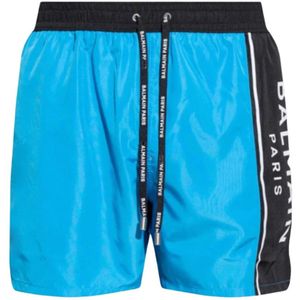 Balmain Heren Boxer Stijl Zwembroek , Blue , Heren , Maat: S