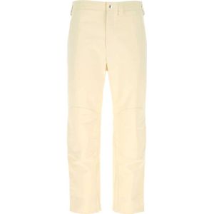 Jil Sander, Heren, Broeken, Beige, Maat: L Katoen,
