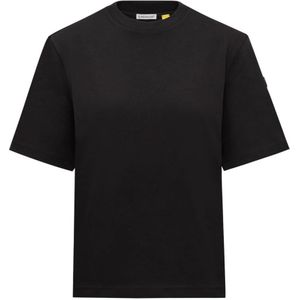 Moncler, Dames, Tops, Zwart, Maat: M Viscose,