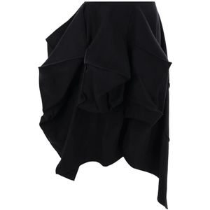 Yohji Yamamoto, Dames, Rokken, Zwart, Maat: M Wol,