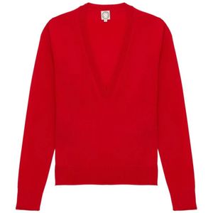 Ines de la Fressange Paris, Dames, Truien, Rood, Maat: XS Wol,