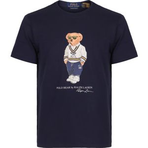 Polo Ralph Lauren, Heren, Tops, Blauw, Maat: M Katoen,