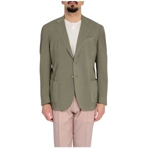 Santaniello, Heren, Jassen, Groen, Maat: M Wol,