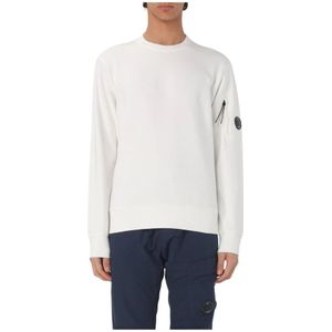C.p. Company, Heren, Sweatshirts & Hoodies, Wit, Maat: L Fleece,
