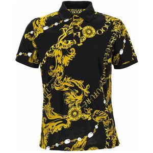 Versace Jeans Couture, Heren, Tops, Zwart, Maat: XS