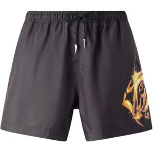 Roberto Cavalli, Heren, Badkleding, Zwart, Maat: XL