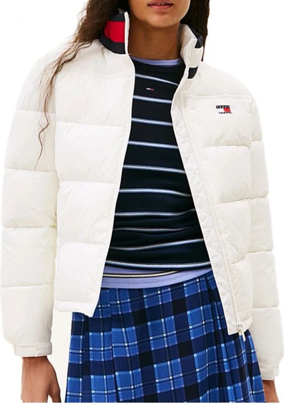 Tommy Jeans - Ess Flag - Gewatteerde Jas - Relaxte Pasvorm