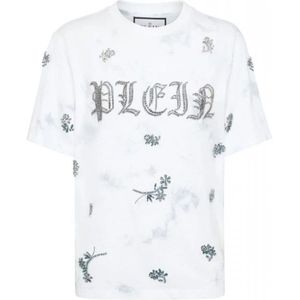 Philipp Plein, Dames, Tops, Wit, Maat: M Katoen,