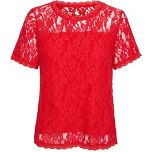 Cream, Dames, Blouses & Shirts, Rood, Maat: L