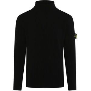 Stone Island, Heren, Truien, Zwart, Maat: XL