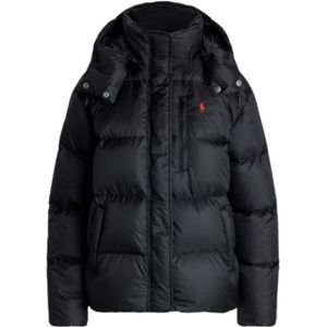 Polo Ralph Lauren, Dames, Jassen, Zwart, Maat: M Zijde,
