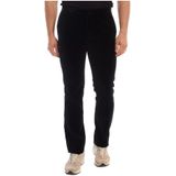 Emporio Armani - Fluwelen Herenpantalon - Zwart