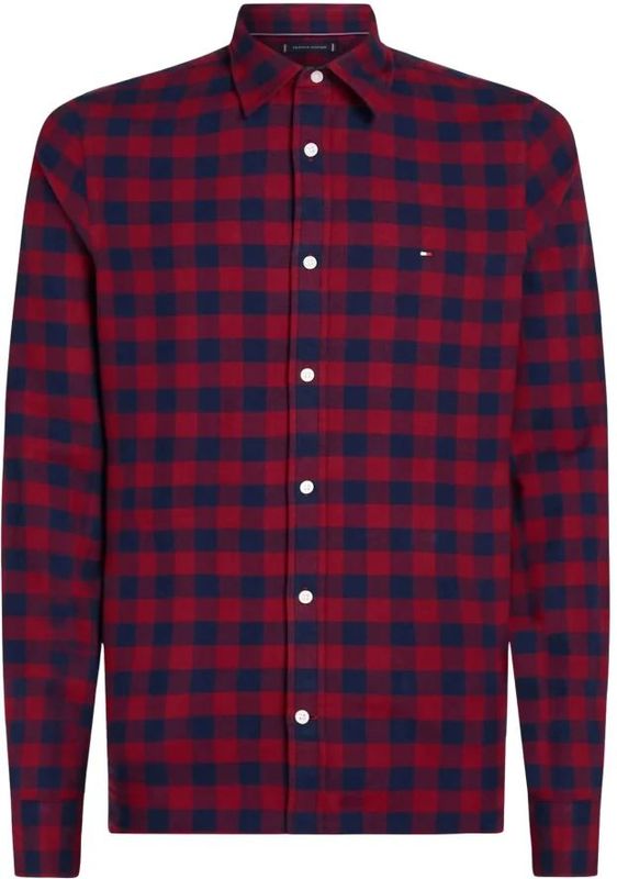 Tommy Hilfiger, Heren, Overhemden, Veelkleurig, Maat: M Katoen,