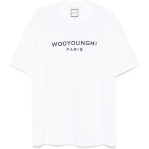 Wooyoungmi, Heren, Tops, Wit, Maat: L