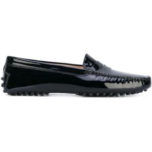 Tod's Zwarte Gommini Loafer Schoenen , Black , Heren , Maat: 38 1/2 EU