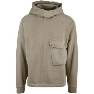 Ten C, Heren, Sweatshirts & Hoodies, Beige, Maat: XL Katoen,