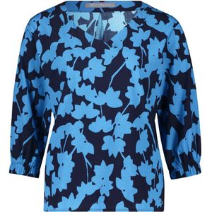 Betty & Co, Dames, Blouses & Shirts, Blauw, Maat: 2XL