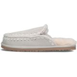 Mou - Slipper Full Eskimo Stitch - Pantoffels - Zilver - Suède - Schapenvacht