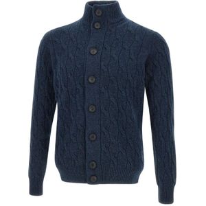 Filippo De Laurentiis, Heren, Truien, Blauw, Maat: L Wol,