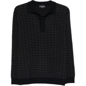 Emporio Armani, Heren, Truien, Blauw, Maat: L Zijde,