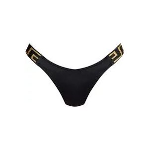 Versace Greca bikini slip , Black , Dames , Maat: M