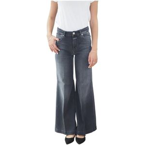 Closed, Dames, Jeans, Grijs, Maat: W30 Katoen,