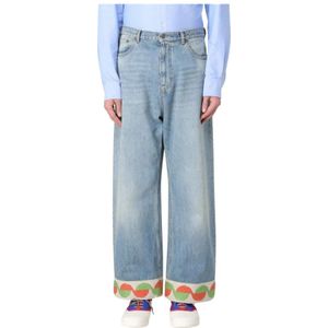 Valentino, Heren, Jeans, Blauw, Maat: W34