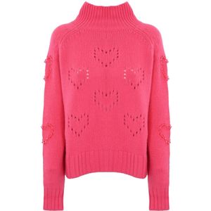 MC2 Saint Barth, Dames, Truien, Roze, Maat: M Wol,