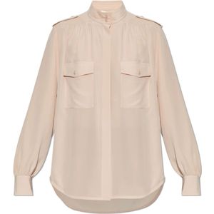Chloé, Dames, Blouses & Shirts, Roze, Maat: 2XS Zijde,