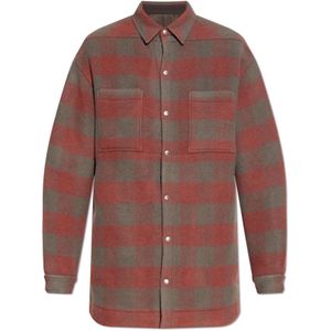 Rick Owens, Heren, Overhemden, Rood, Maat: L Wol,