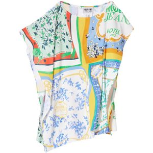 Moschino, Dames, Blouses & Shirts, Veelkleurig, Maat: XS